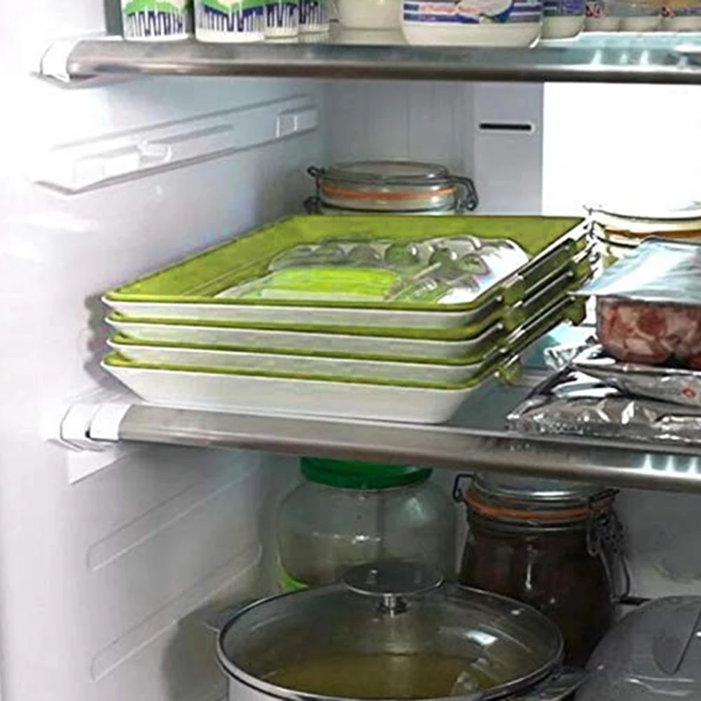 Умный пластиковый поднос для хранения продуктов красный черный зеленый