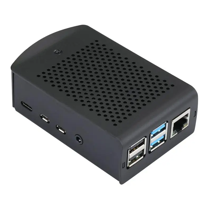 

GloryStar Raspberry Pi 3 Model B Plus Aluminum Silver Green Case Metal Enclosure Compatible with Raspberry Pi 3 Model B