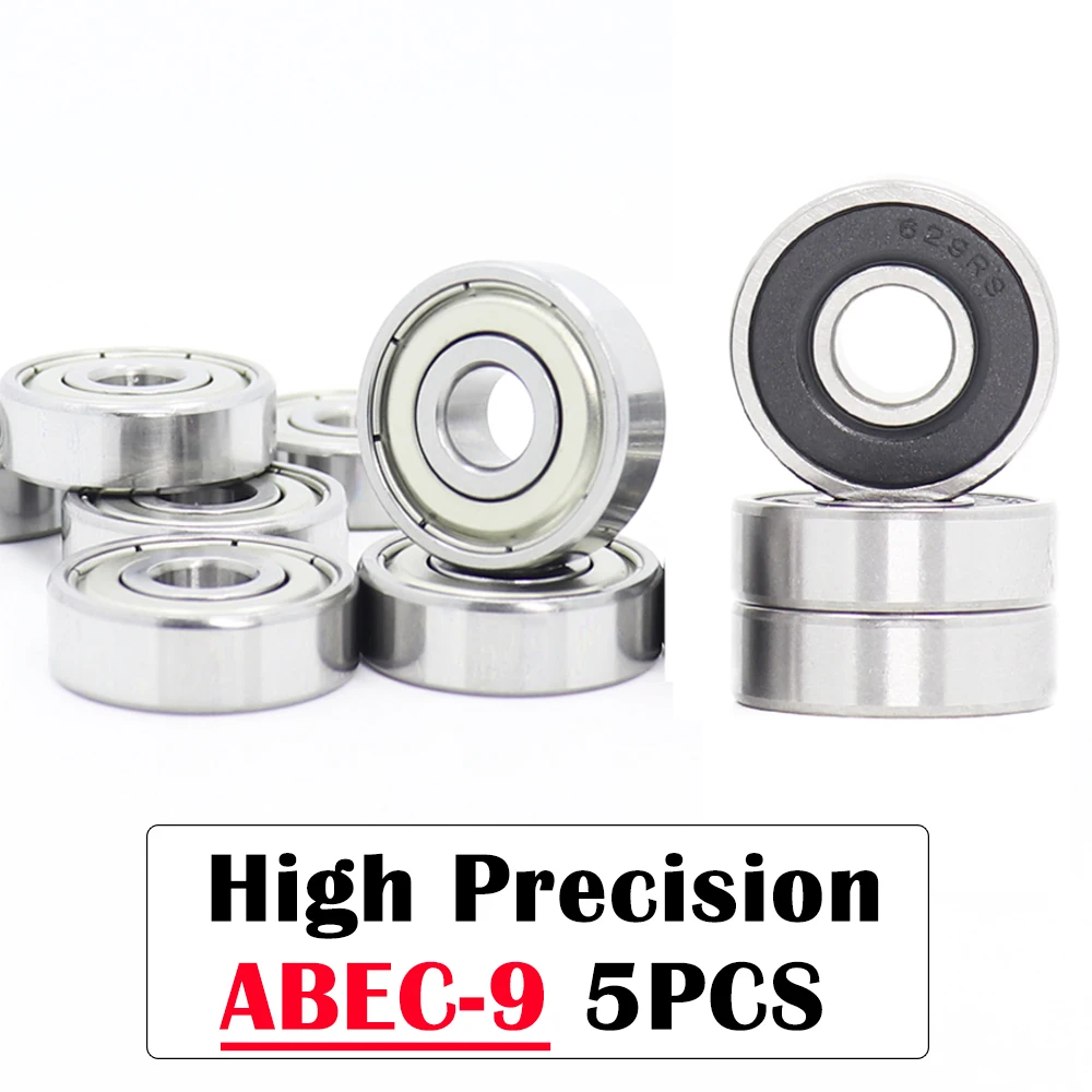 

629ZZ/RS Bearing ABEC-9 9*26*8 mm ( 5 PCS ) Miniature 629Z 629-2RS Ball Bearings 629 ZZ RS High Quality