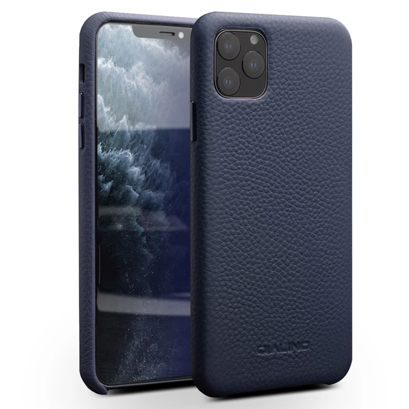 Чехол из натуральной кожи для Apple iPhone 11 Pro Max, чехол для iPhone 11/Pro/Max, Роскошный чехол для телефона с рисунком личи