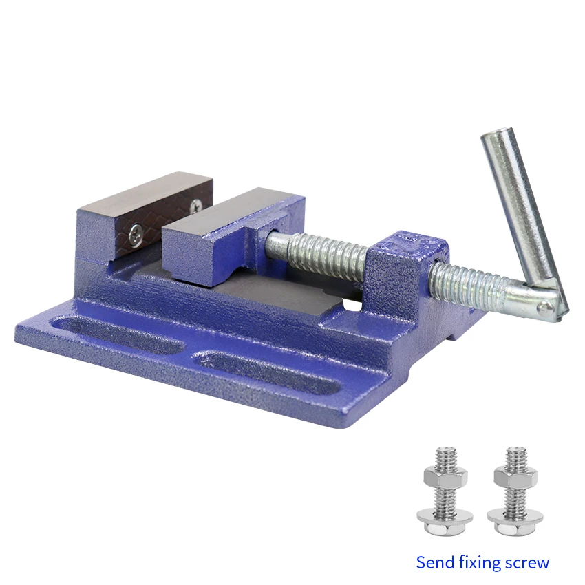 

Bench Vise Drill Press Milling Machine Table Clamp Flat Bench Vise Industrial Heavy Duty 2.5 Inch Drill Press Vise