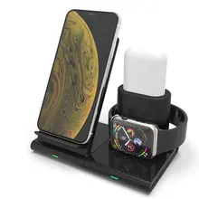 Беспроводной Зарядное устройство 3-в-1 Магнитный 3In1 мобильного телефона универсальный мульти-Функция Быстрая зарядка Беспроводной Зарядное устройство