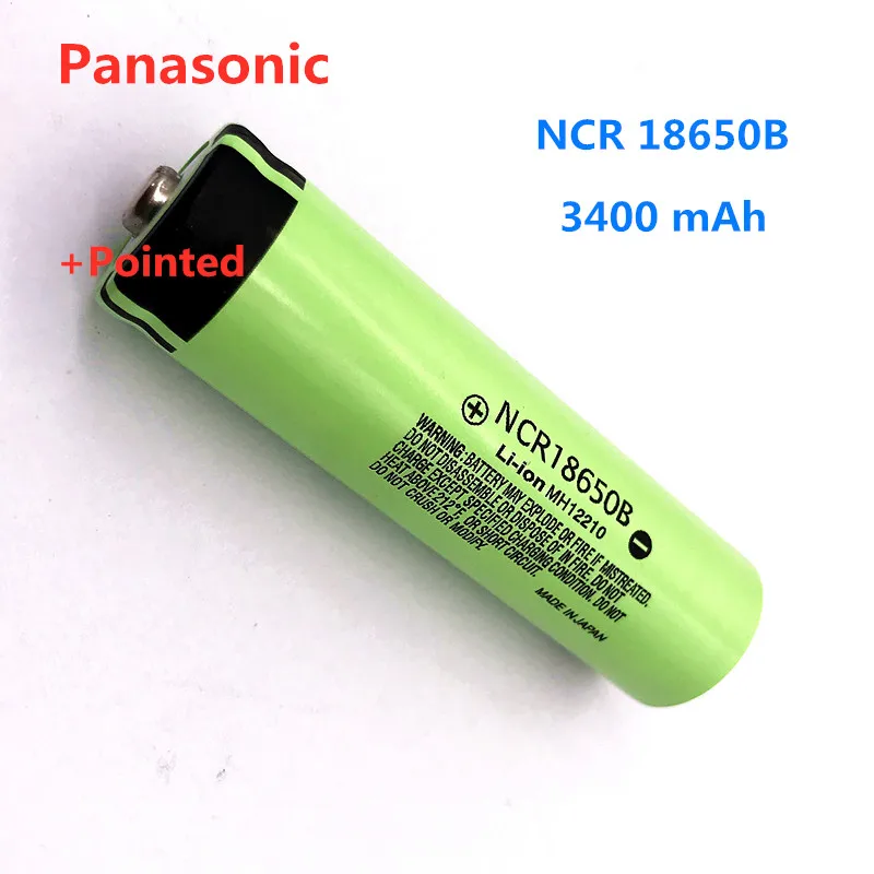 2/3/4/6 шт. Panasonic 18650 Батарея 3,7 в 3400 мАч ncr18650b литий-ионная аккумуляторная батарея фонарик специальный аккумулятор+ наконечник