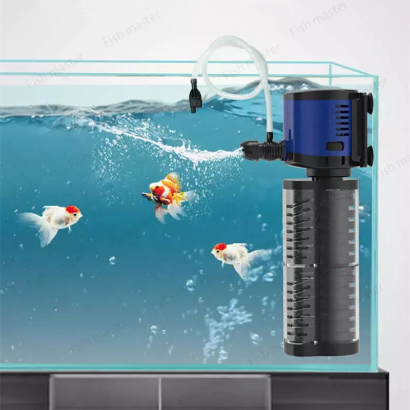 3 in 1 Aquarium Filter Fish Tank Filter For aquarium Air Pump Air Oxygen Increase Aquarium Internal Filter Aquarium Pump