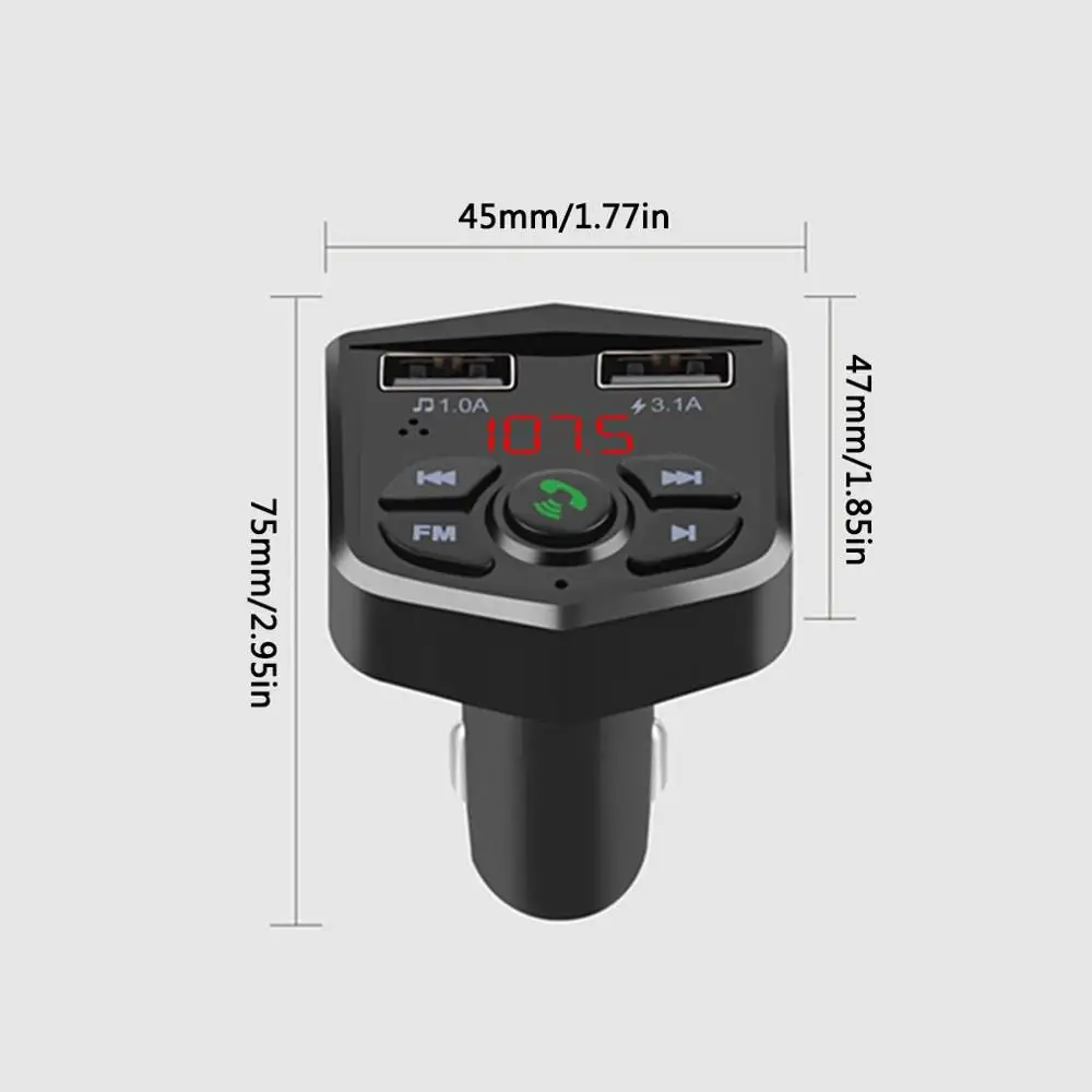 Универсальные автоматические аксессуары Водонепроницаемый Автомобильный плеер Mp3 большой экран прикуриватель музыкальный плейер в машине