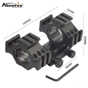 

Alonefire LD54 25-30mm Dual Ring Sight Scope Adapter 21mm Weaver Rail Dovetail Base Airsoft Rifle Shot gun Laser Hunting Mounts