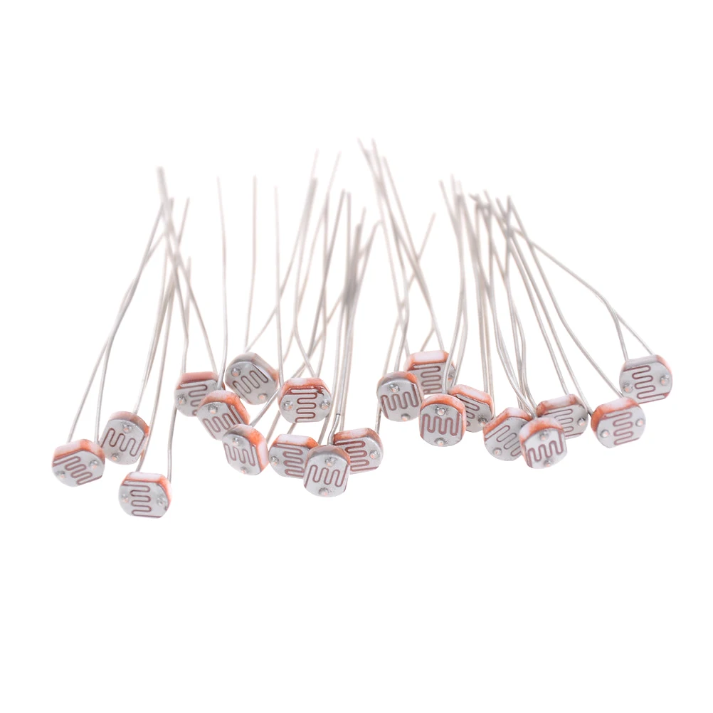 20PCS LDR Pack Photoresistor 5594 5537 5539 Light Dependent Resistor Package For Arduino Photoresistor Kit