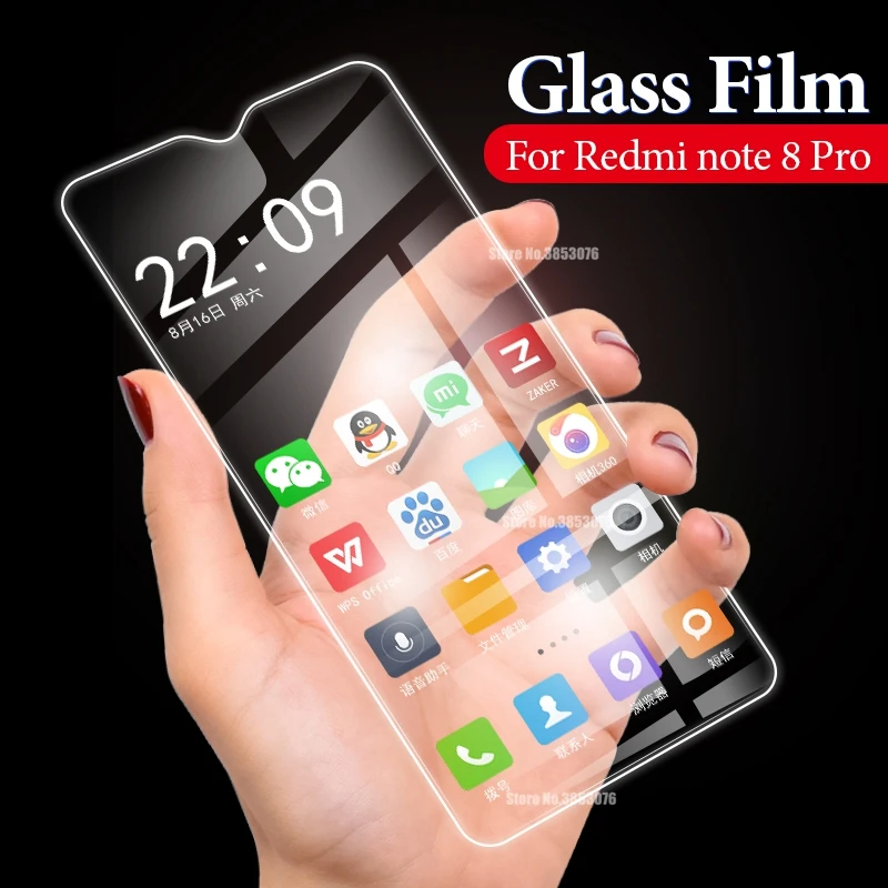 2 шт. закаленное стекло для Xiaomi Redmi Note 8 Pro стекло для Redmi Note 8 Pro Note8 Защитная пленка для экрана