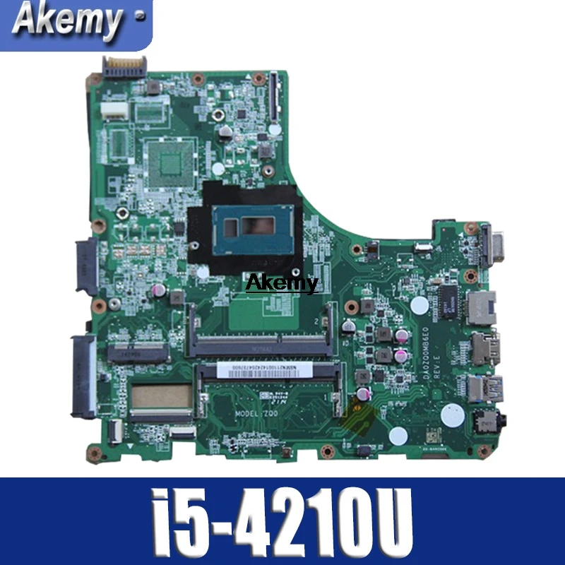 Для For Acer V3 472 E5 471 471G материнская плата для ноутбука DA0ZQ0MB6E0 с 472P процессором на 100%