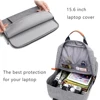 IKE MARTI Casual Men Laptop Backpack 15.6 Inch School Bag 2022 New Waterproof Oxford Girl Gray Anti-Theft Travel Woman Backpacks ► Photo 3/6