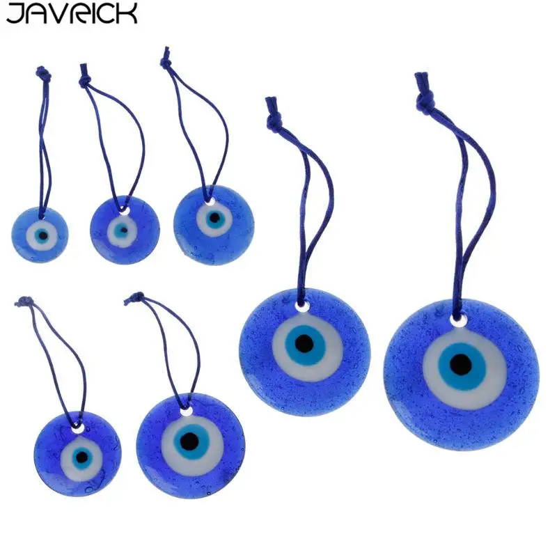 

Large Blue Evil Eye Mystic Protection Glass Luck Charm Amulet Turkish 1"-2.5"