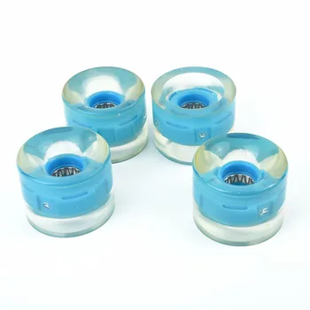 

4pcs 70x42mm Light Up Skateboard Longboard Wheels Cruiser Kits Glow At Night 83A