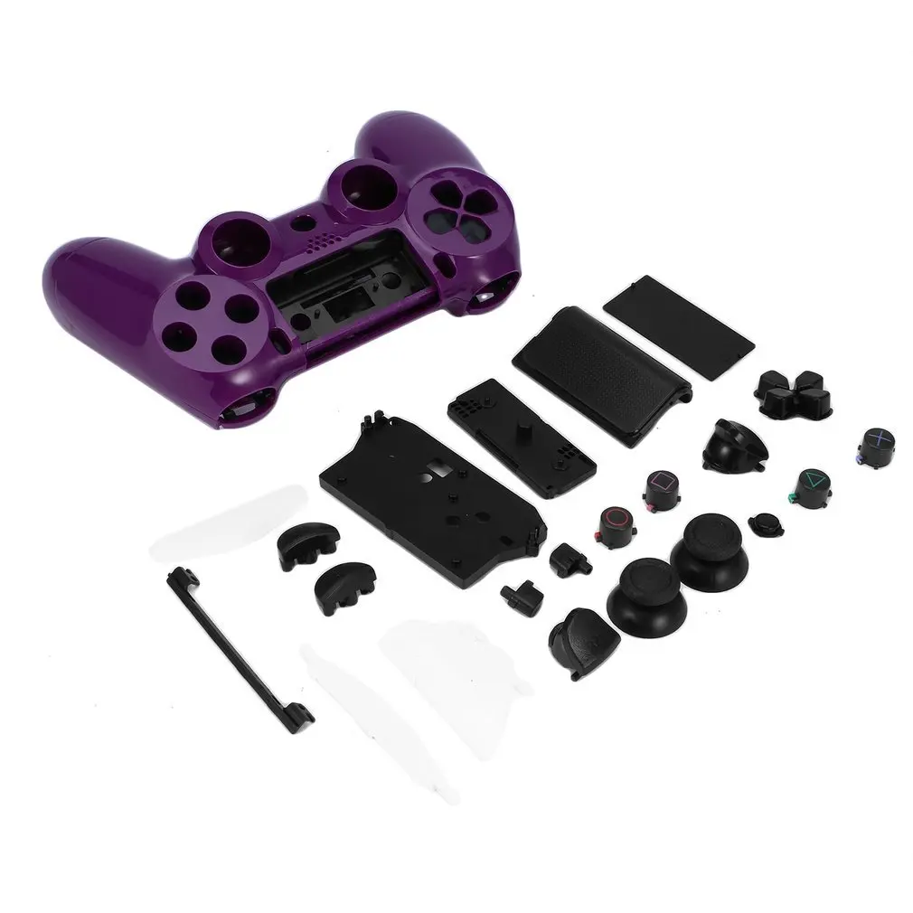 

NEW Gamepad Controller Housing Shell W/Buttons Kit for PS4 Handle Cover Case White Purple Hot Selling