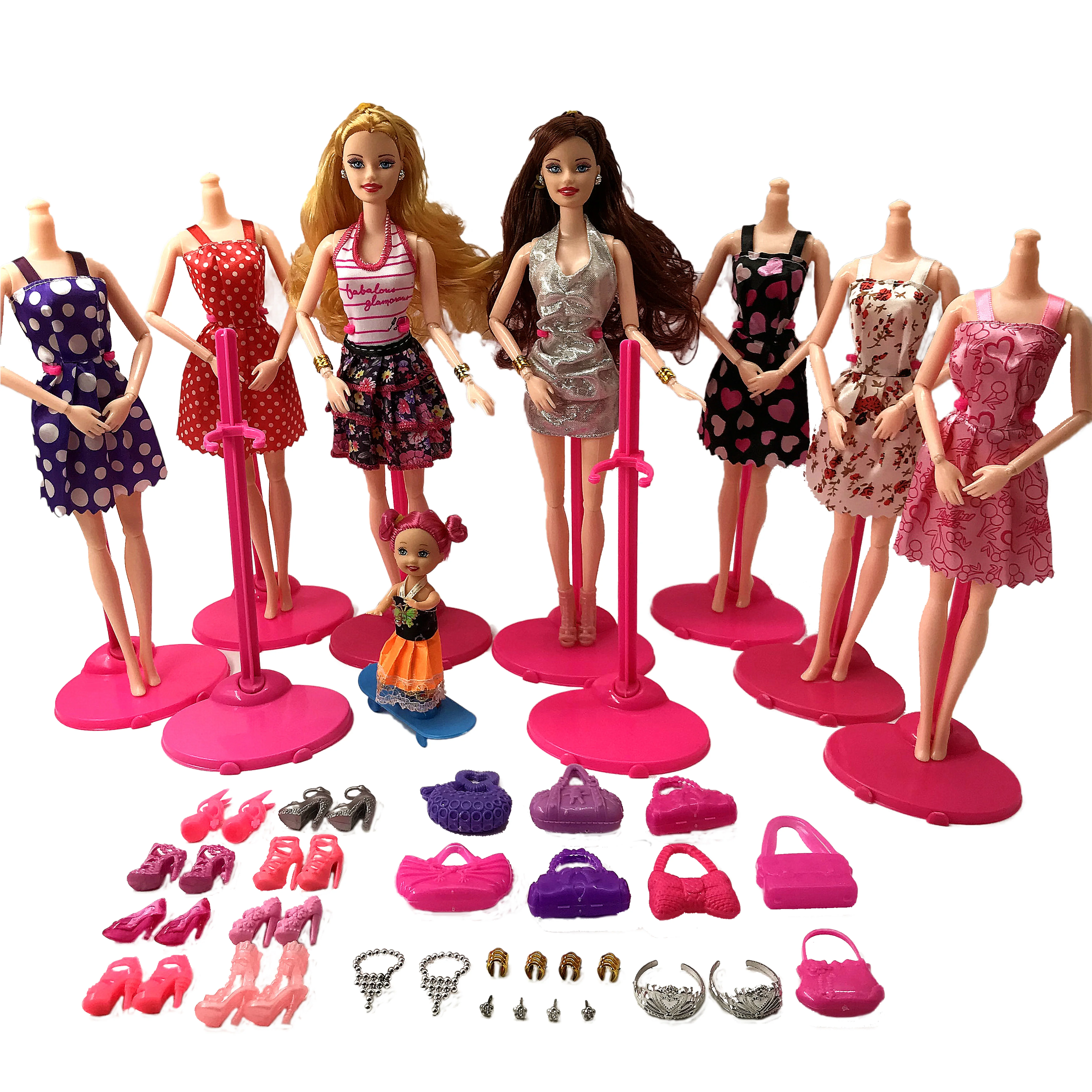 Voorstad altijd harpoen New Fashion Barbie Doll Set Big Gift Star Action Figure Models Cute DIY  Toys For Girls Dolls Children Princess Set Dress Bags|toys for  girls|fashion toystoys for - AliExpress