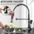 Schwarz Frühling Pull out Side Sprayer Küche Wasserhahn Dual Auslauf Einzigen Griff Mischbatterie Waschbecken Wasserhahn 360 Drehung Küche Armaturen