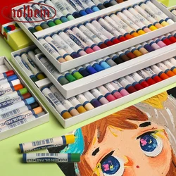 Holbein Oil Painting Crayon Stick Oily Pastel 12/24/36/48 Color Set for Children Soft Oil Rod Crayon Painting Pigment Set