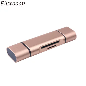 

New USB-a/c 3in1 OTG Micro USB Type-C Interface to TF SD Card Reader For Macbook Retina 12 Pro 13 15 Phone Tablet Card Reader
