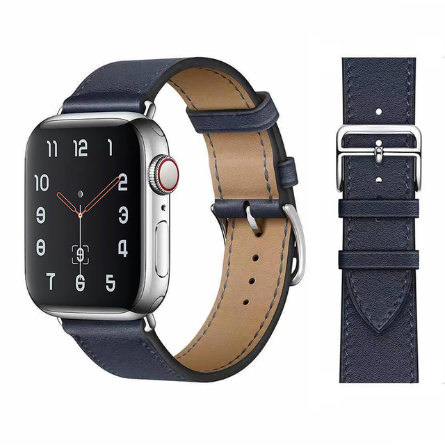 tour for Apple watch band 44mm 40mm 45mm 41mm 42mm 38mm 44 45 mm Genuine Leather bracelet iWatch serie 3 4 5 se 6 7 strap