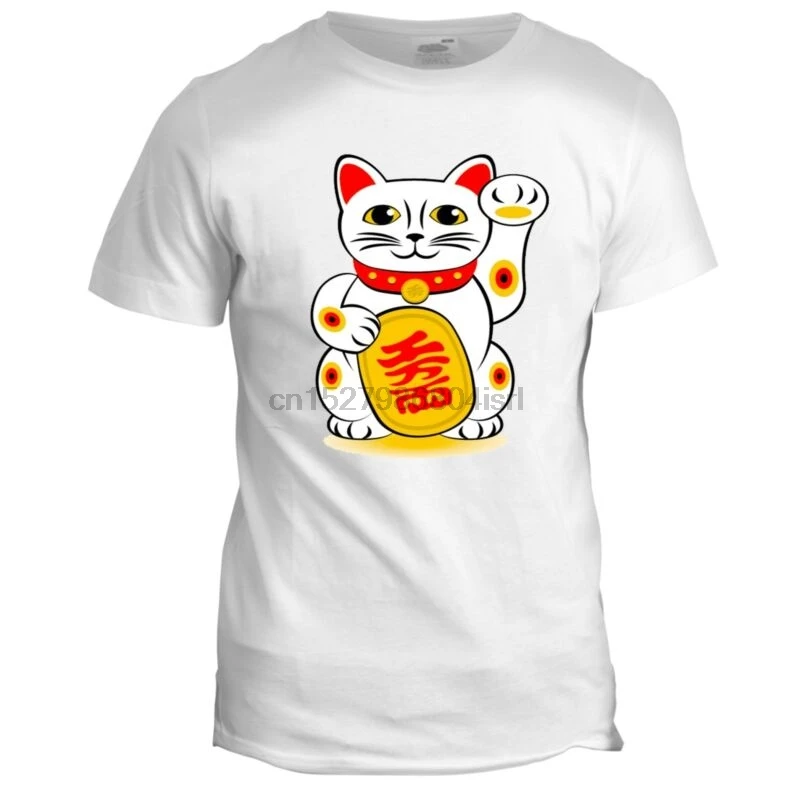 chinese lucky cat t shirt