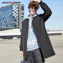JackJones мужской средней длины Теплый Бейсбольный воротник куртки пальто мужская одежда 219309508