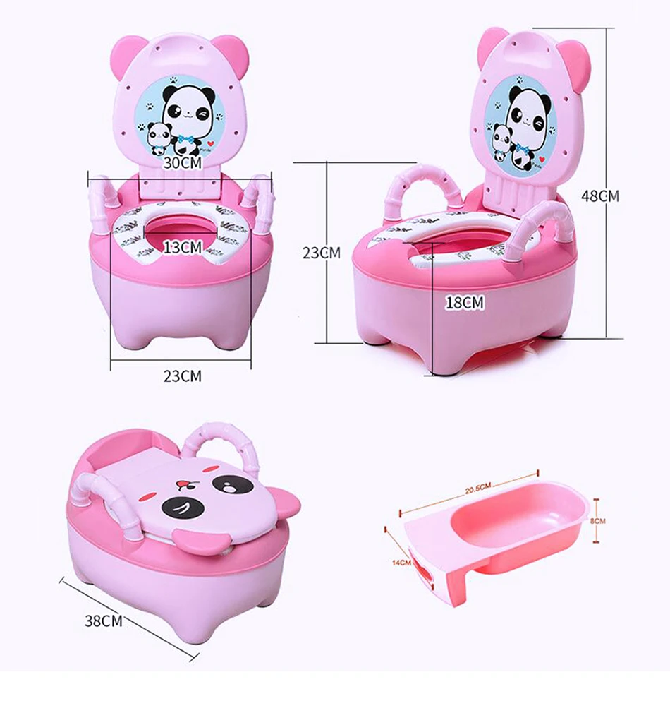 Baby Potty For Children Boys Toilet Seat Baby Potty Training Girls Portable Toilet Bedpan Comfortable Backrest Cartoon Pots