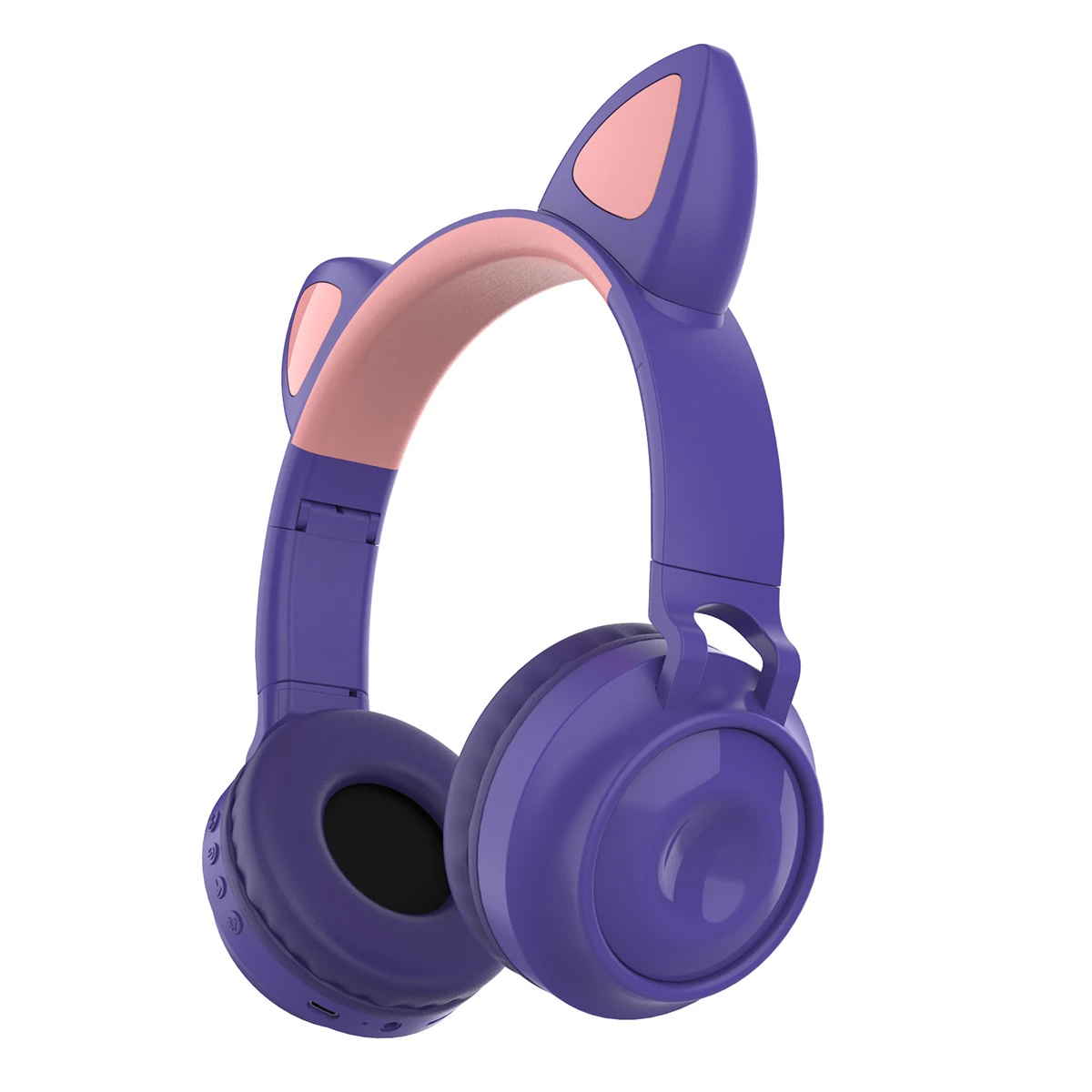 Wireless LED Cat Ear Noise Cancelling Headphones Bluetooth 5 0 Young People Kids Headset Support TF Card 3 5mm Plug With Mic