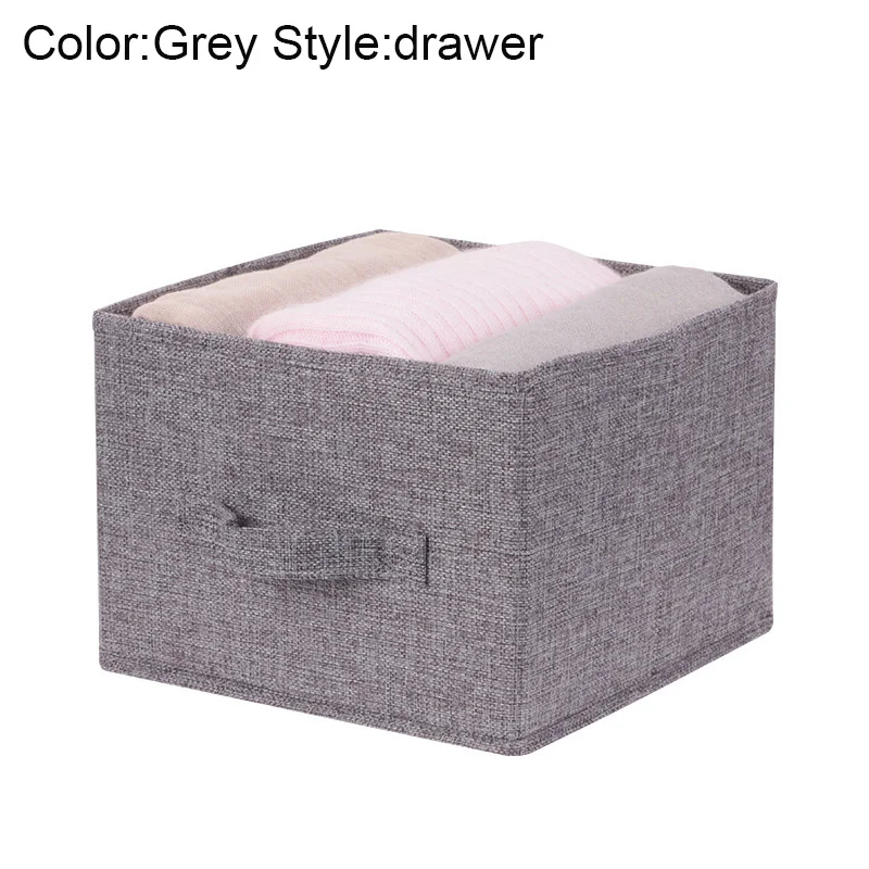 Ящик висящие Полки Шкаф Органайзер коробка для хранения Обувь Одежда для спальни OCT998 - Цвет: Grey drawer