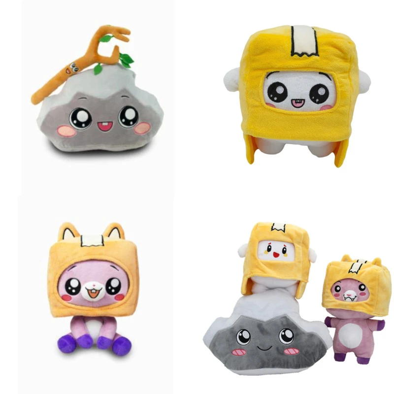 3pcs Lankybox Plush Doll Set Cute Foxy 