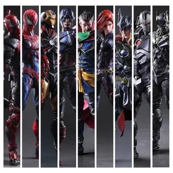 

27CM Avengers Marvel Action Figure Iron man Captain America Spider man deadpool Doctor Strange Model Hand To Do toy for children