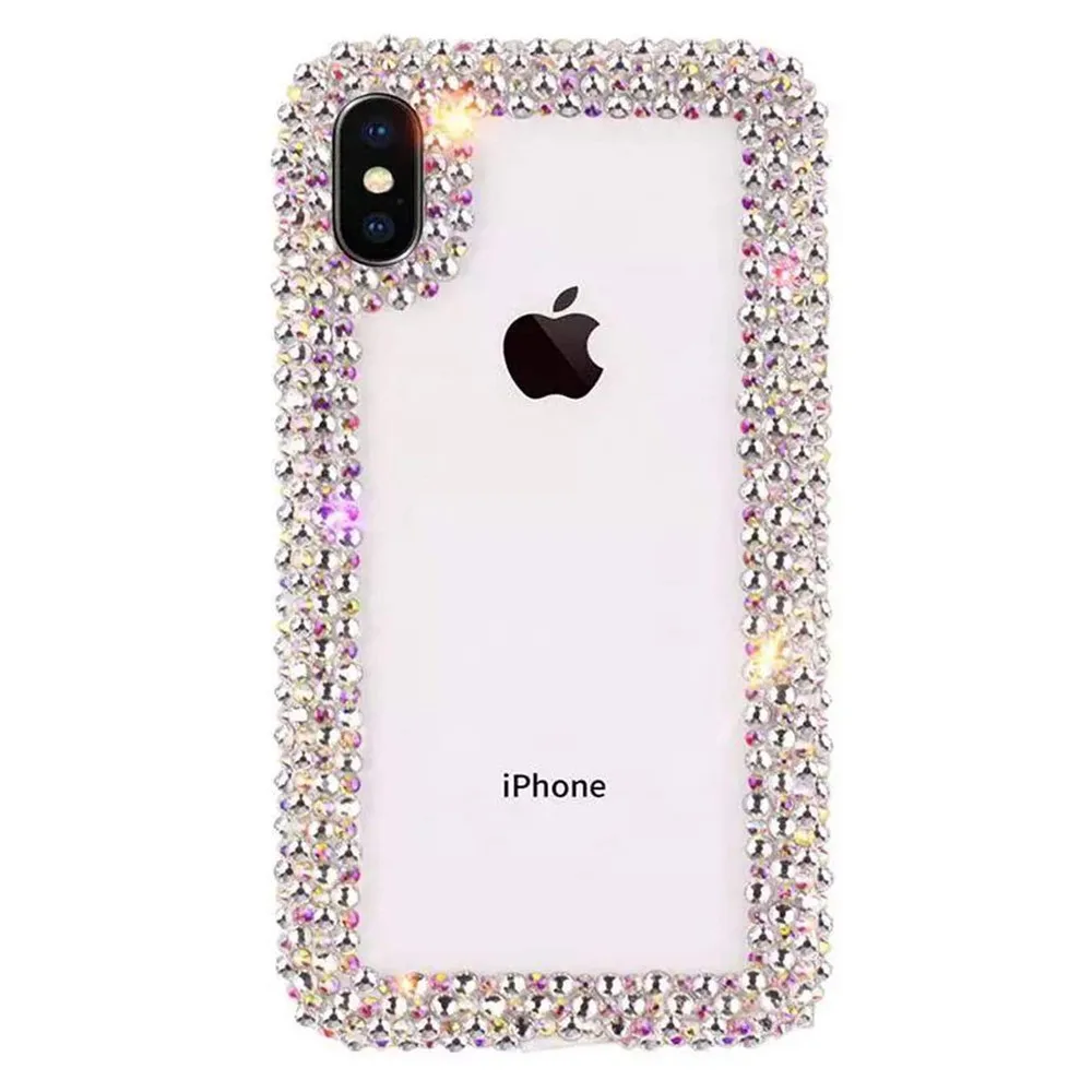 Для iPhone 11 Pro Max чехол Xs Max Xr X 10 8 7 6 6s Plus милый Блестящий Алмазный Прозрачный чехол для женщин милые девчачьи Стразы