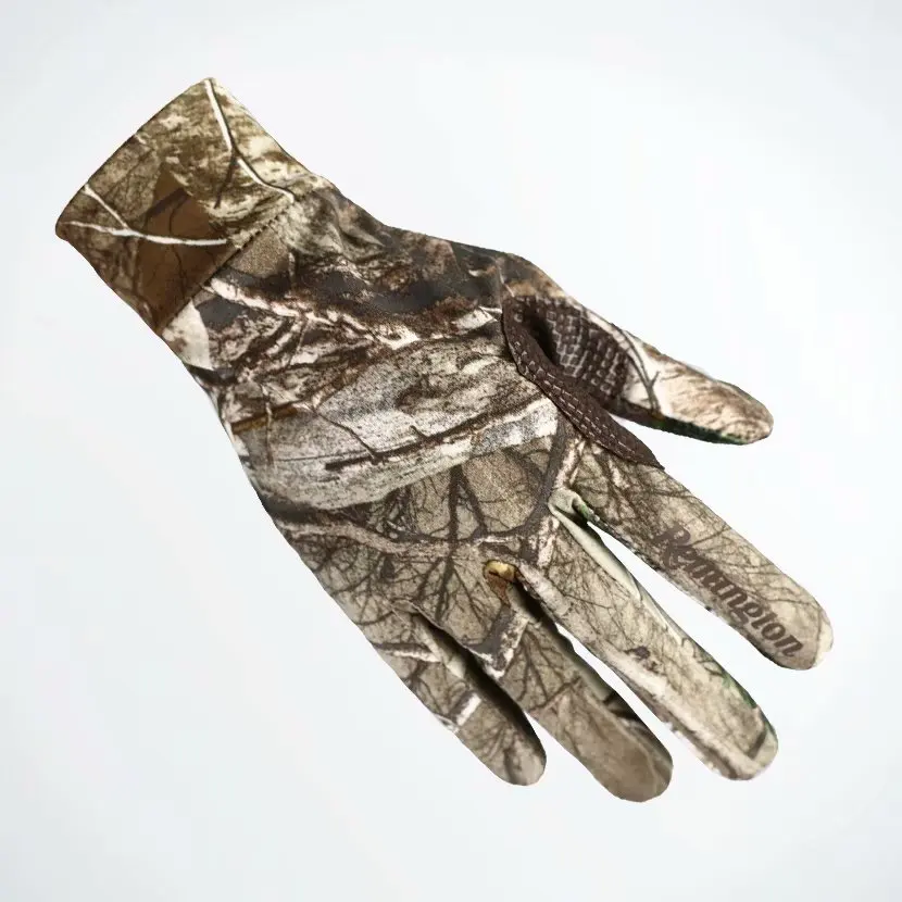 New Spring Summer outdoor Bionic camouflage gloves Hunting Tree Reeds Full gloves Anti-slip elastic touch screen Fishing