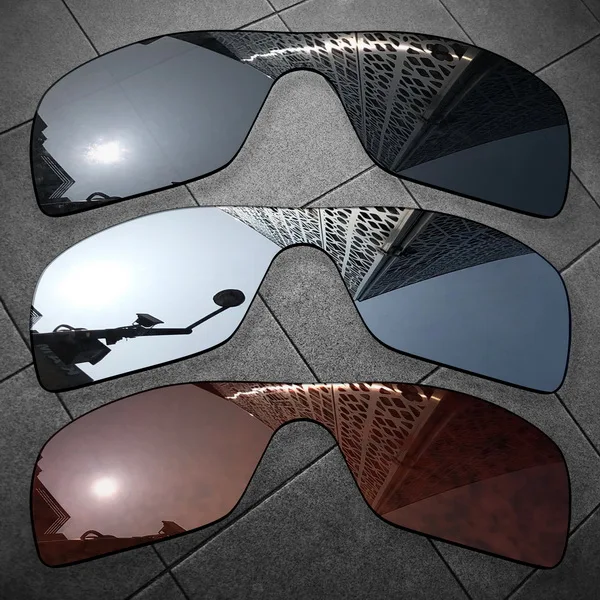Vonxyz несколько вариантов поляризованные Сменные линзы для солнцезащитных очков Окли Batwolf - Цвет линз: Black-Chrome-Brown