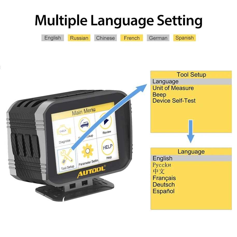 AUTOOL X80 Многофункциональный 2в1 автомобильный OBD2 сканер+ HUD Дисплей диагностический инструмент совместим с OBDII EOBD система модели автомобилей