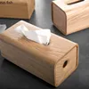 Japanese-style Black Walnut White Oak Tissue Box Solid Wood Rectangular Tissue Storage Box Home Desktop Paper Towel Holder 2