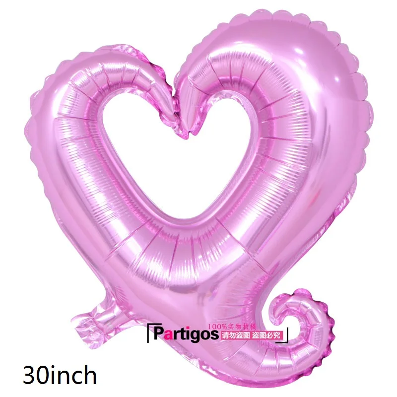 1pc 30inch pink Высокое качество 40 дюймов красные воздушные шары из фольги с надписью «любовь» юбилей Свадьба День святого Валентина для женщин девочек День рождения украшения - Цвет: 1pc 30inch pink