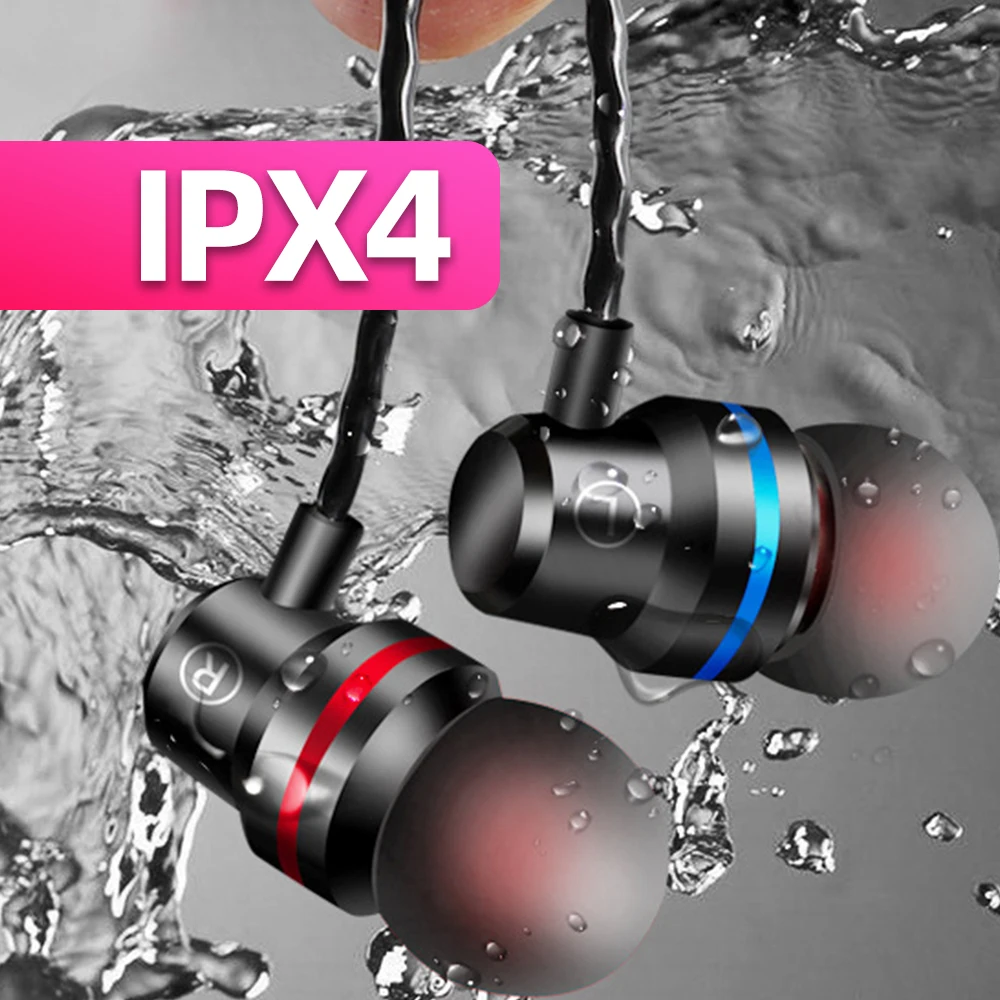 FONKEN 3.5mm Earphone Wired Earpiece Stereo Bass Music Earpiece For Xiaomi Samsung Waterproof Sports Earbuds Gaming Headset Mic 6