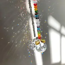 30 мм прозрачная Хрустальная люстра Призма подвеска Радуга производитель чакра призмы Suncatcher