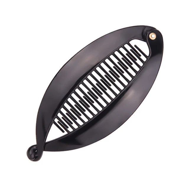 Fish Shape Ponytail Holder Hair Clips Large Size Hair Claws Banana Clips Crabs Hair Pins for Women Girls Korean Hair Accessories black
