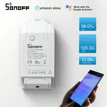 Sonoff POW R2 WiFi DIY Schalter 16A Echtzeit Power Verbrauch Messen Smart Home Automation Arbeit Mit EWelink Alexa Google hause
