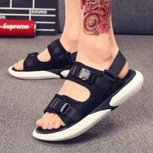 Новинка года; стильные Вьетнамки; мужские летние сандалии; сандалии для подростков; мужские спортивные повседневные сандалии