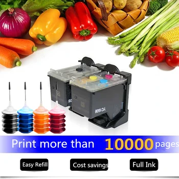 

Easy Refillable Ink Cartridge 62 Compatible for HP Envy 5640 5660 7640 5540 5544 5545 5546 5548 Officejet 5740 5741 5742 5743
