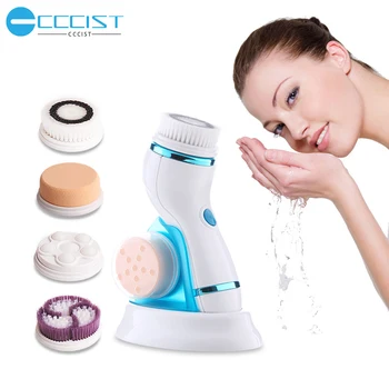

CCCIST Silicone Face Cleansing Brush Electric Face Cleaner Mini Skin Pore Cleaner Deep Washing Facial Cleansing Brush Tools