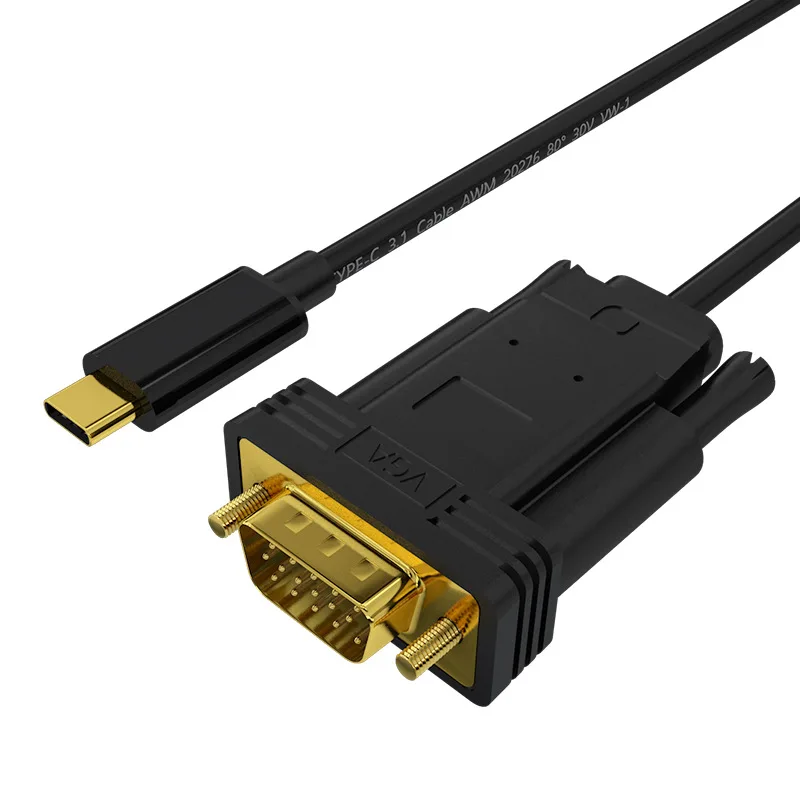 Abkt- кабель типа C для Vga 1080P 60Hz для Apple, Macbook Chromebook Pixel Dell Xps 13 Usb-C для Vga кабель адаптер