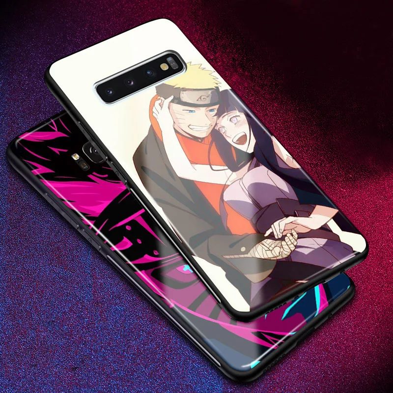 Наруто Uzumaki Hyuga Hinata закаленное стекло Coque чехол для телефона крышка оболочка для samsung Galaxy S8 S9 S10e S10 Note 8 9 10 Plus