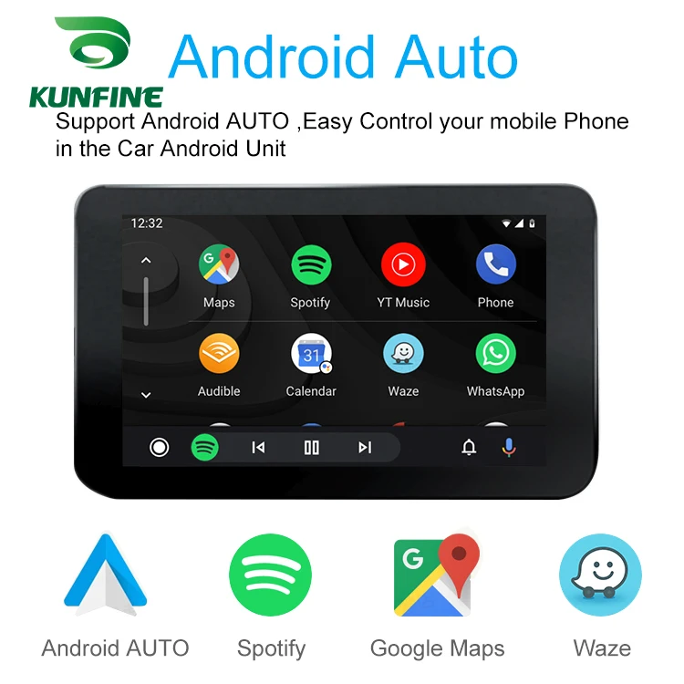 KUNFINE Wireless Wire Apple CarPlay Dongle for Android Car stereo Unit USB Carplay Stick with Android AUTO (9)