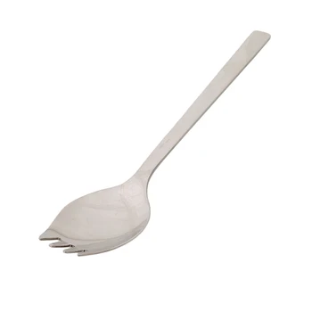 

1pc Stainless Steel Spoon Fork For Noodles/salad Vegetable Spoon Serving Spoon Colander Spoon