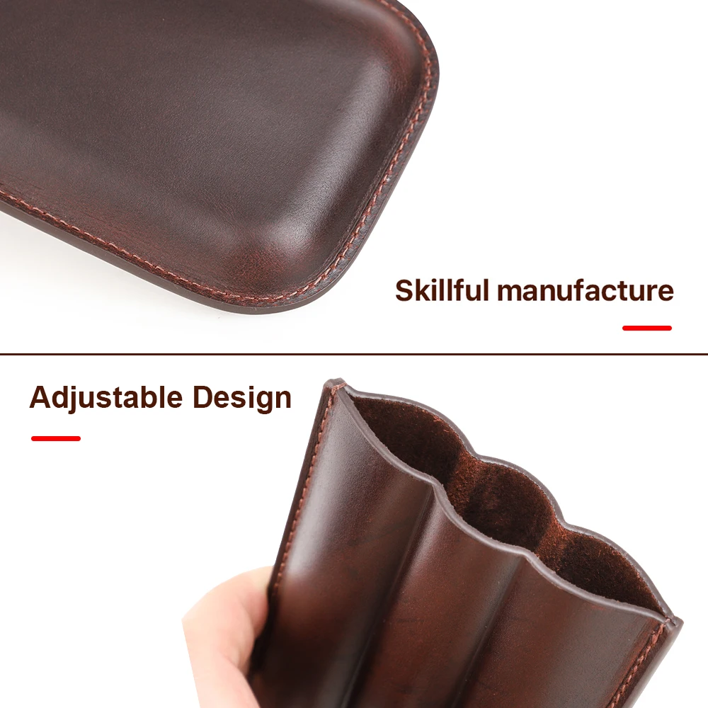 Portable Cigar Case Leather Easy-takes Cigar holster Holder Travel