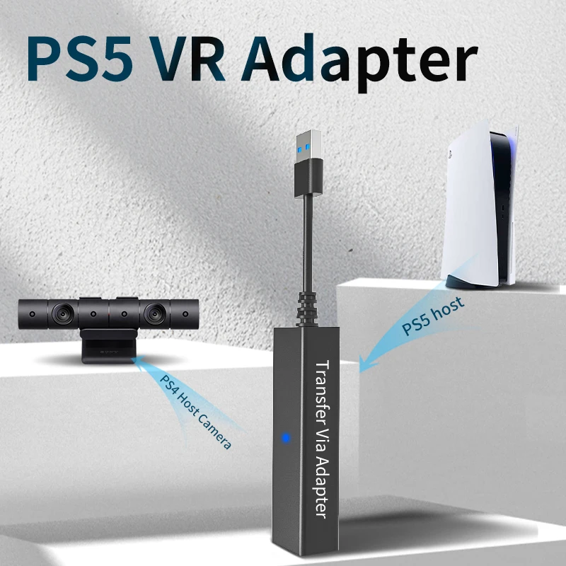 para Ps5 Adaptador de Cabo vr Usb3.0 Console Mini Conector da Câmera Jogar Peças Conversor para Playstation Acessórios - Image 3