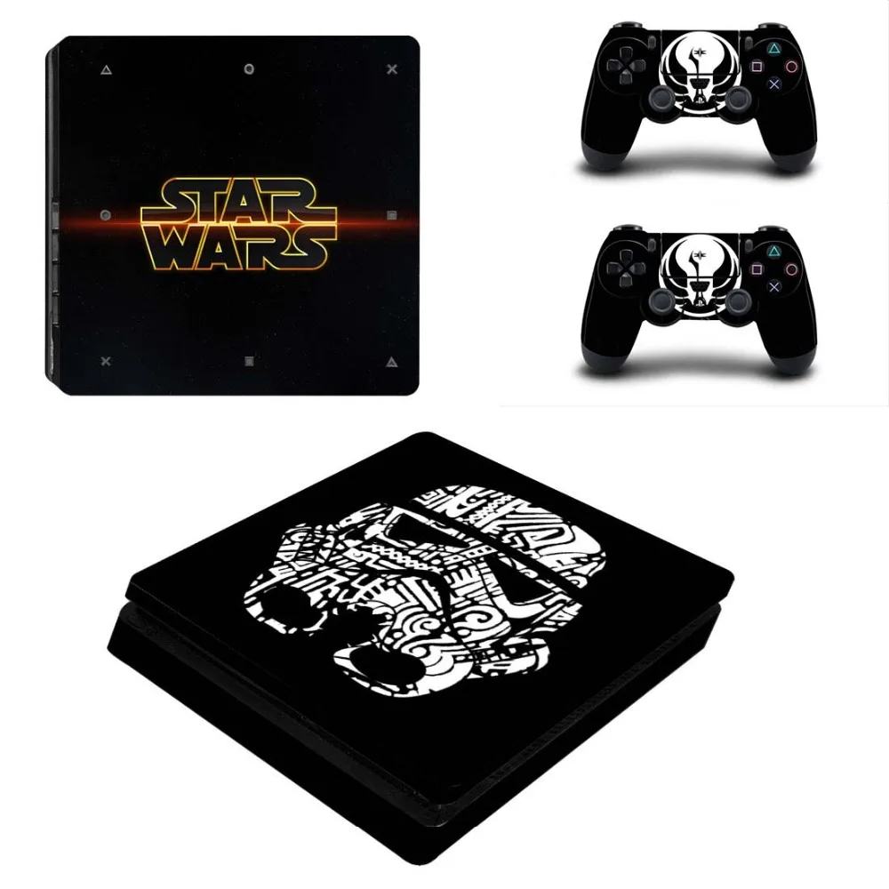 Star Wars полное покрытие лицевые панели PS4 тонкая кожа Виниловая наклейка, стикер для Playstation 4 консоль и контроллер PS4 тонкий стикер кожи