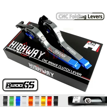 

Motorcycle Adjustable Aluminum Folding Extend Brake Clutch Levers For BMW R1200GS 2004-2012 05